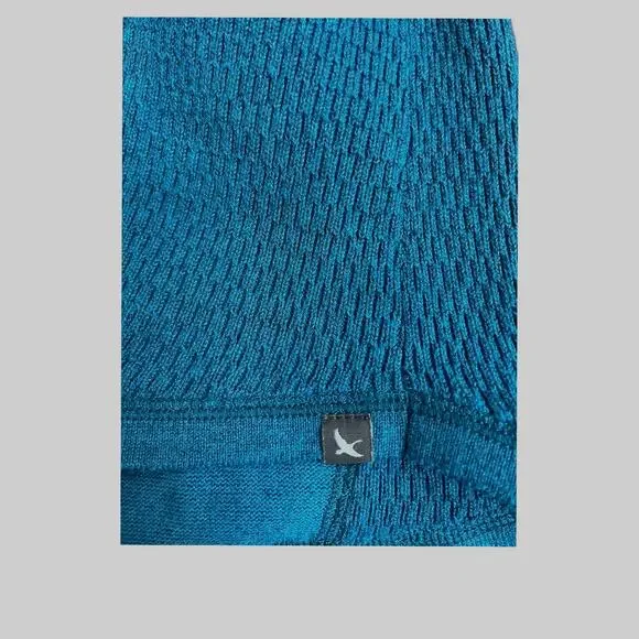 Eddie Bauer Quarter Zip Pullover Womens Size Large Teal - Picture 6 of 7
